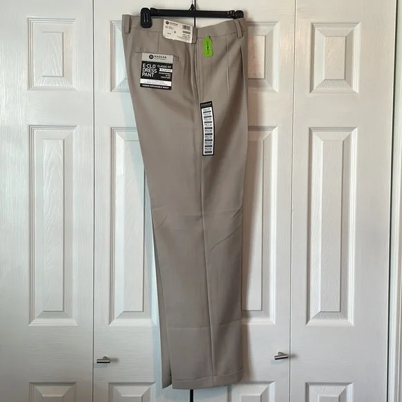 New With Tags Haggar Stone Dress Pants 34W/32L Smoke free home - Picture 2 of 5